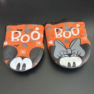 Disney Boo Minnie Mouse Mittens - Orange and Black